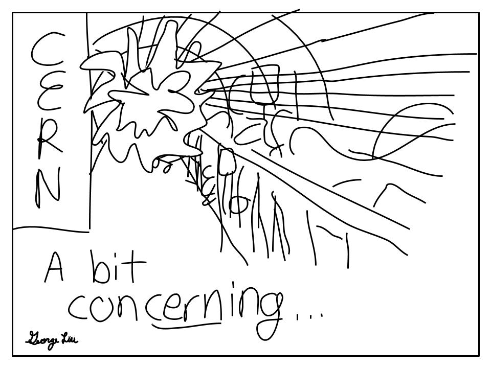 Cover photo for Punderline 36: A little trouble at CERN... Cover photo for Punderline 36: A little trouble at CERN...